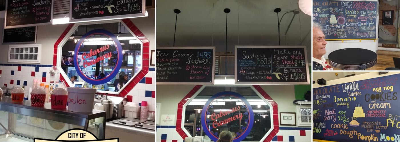 Cabarrus Creamery Menu