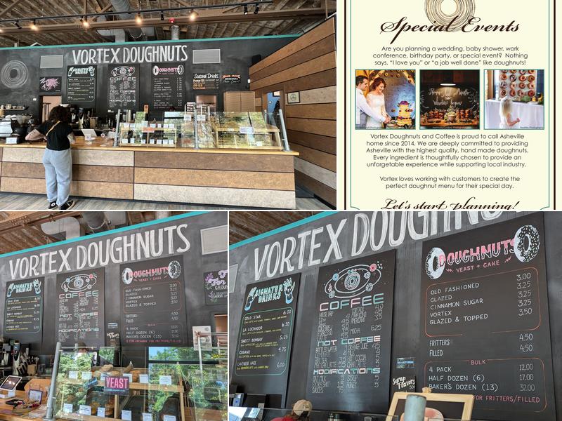 Vortex Doughnuts Menu
