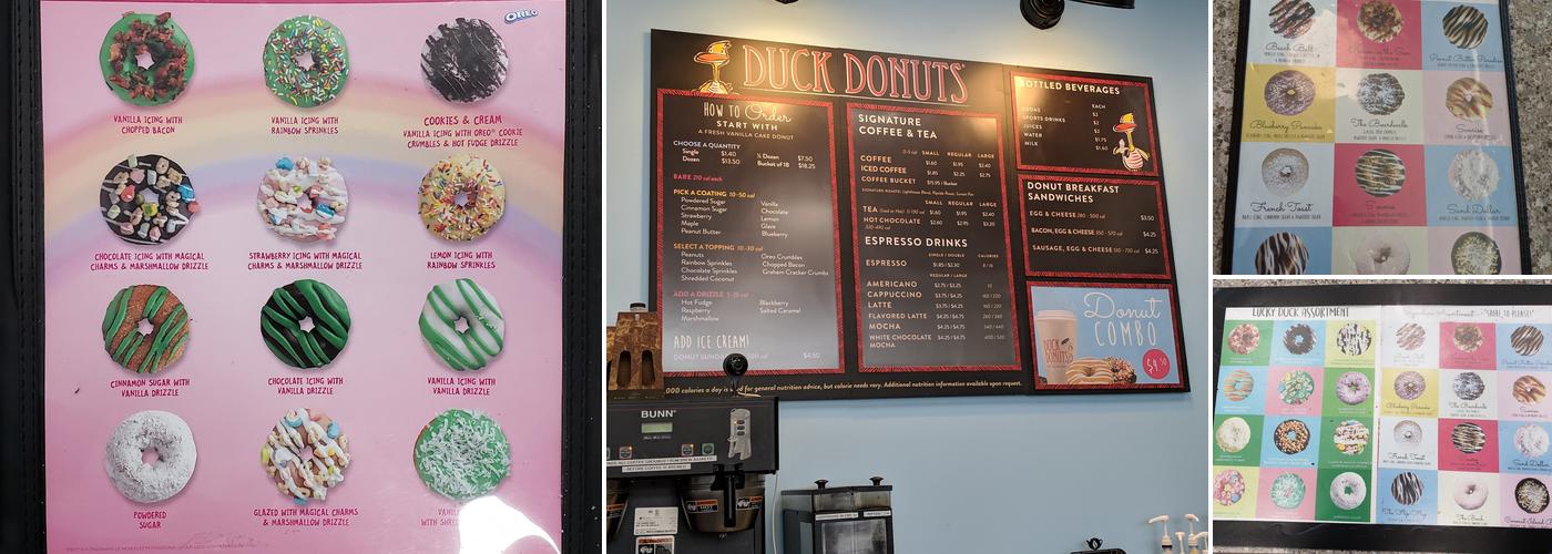Duck Donuts Menu