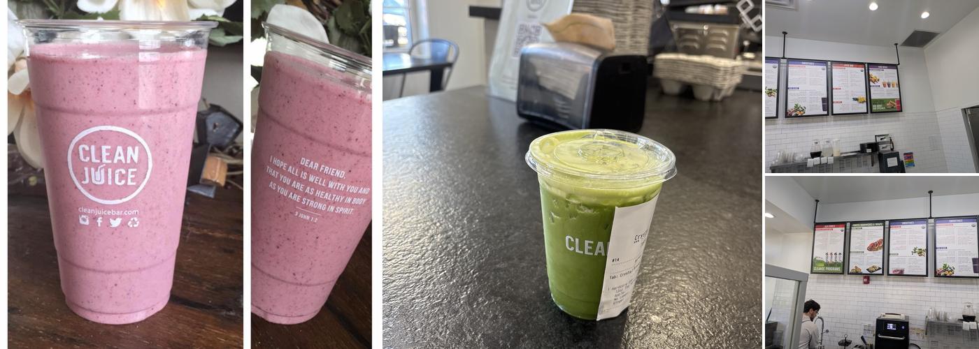 Clean Juice Menu