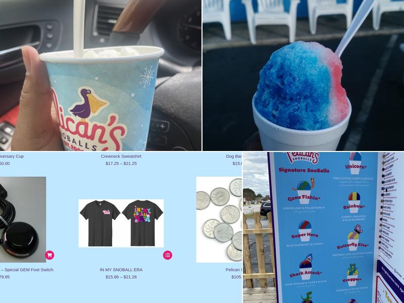 Pelican's SnoBalls Menu