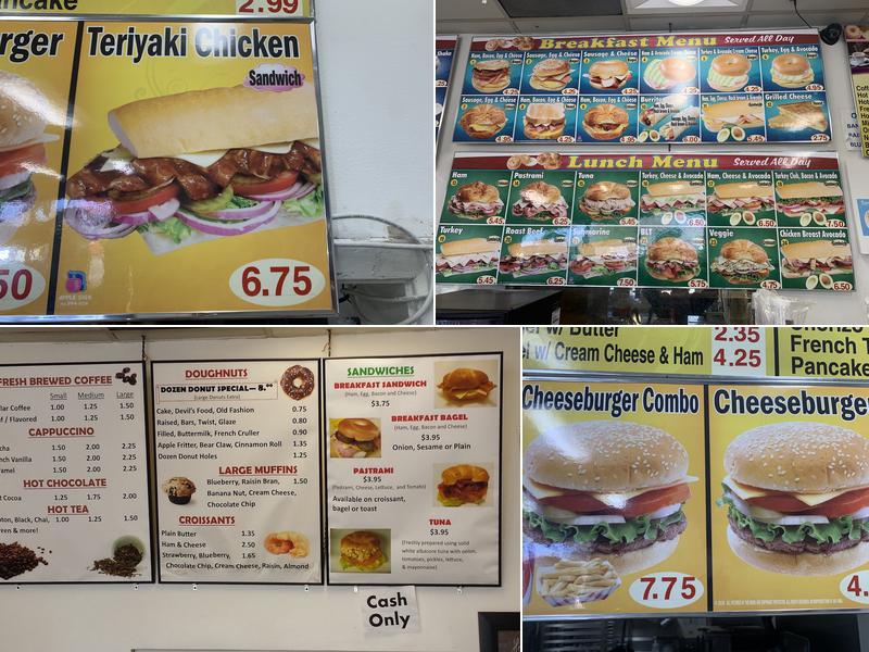 Stripes Donuts Menu
