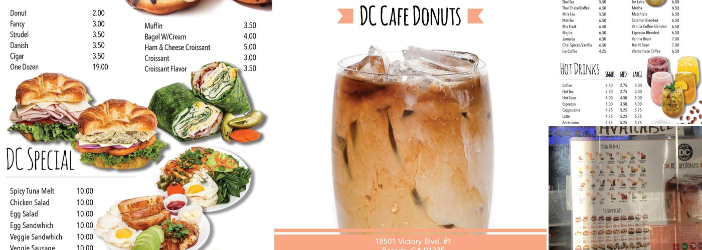 DC Cafe Donuts Menu