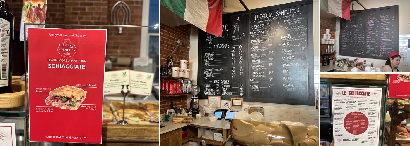 Prato Bakery Menu