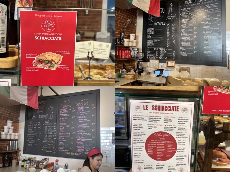 Prato Bakery Menu