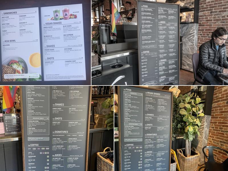 JOE & THE JUICE Menu