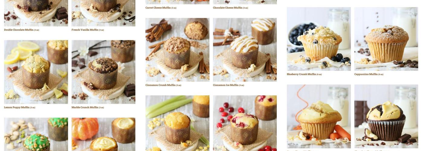 Muffins 'n Stuff Menu