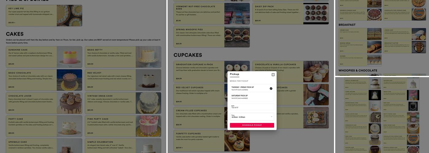 The Little Daisy Bake Shop Menu