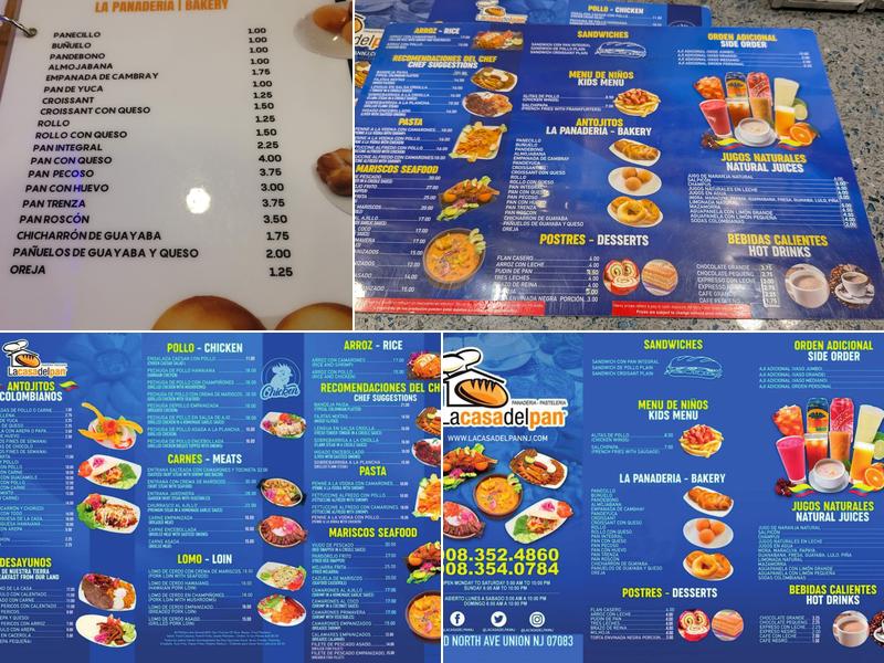 La Casa Del Pan Menu