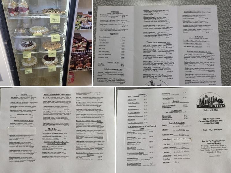 The Muffin Top Bakery and Deli Menu