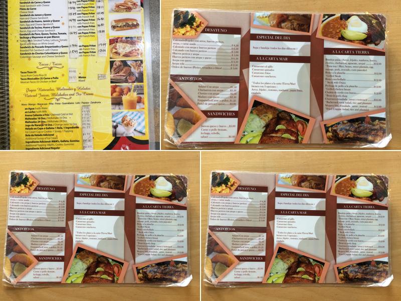 La Reina Bakery Menu