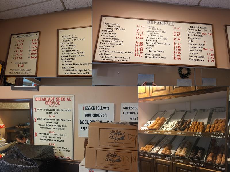 Plainfield Donut Shop and Luncheonette Menu