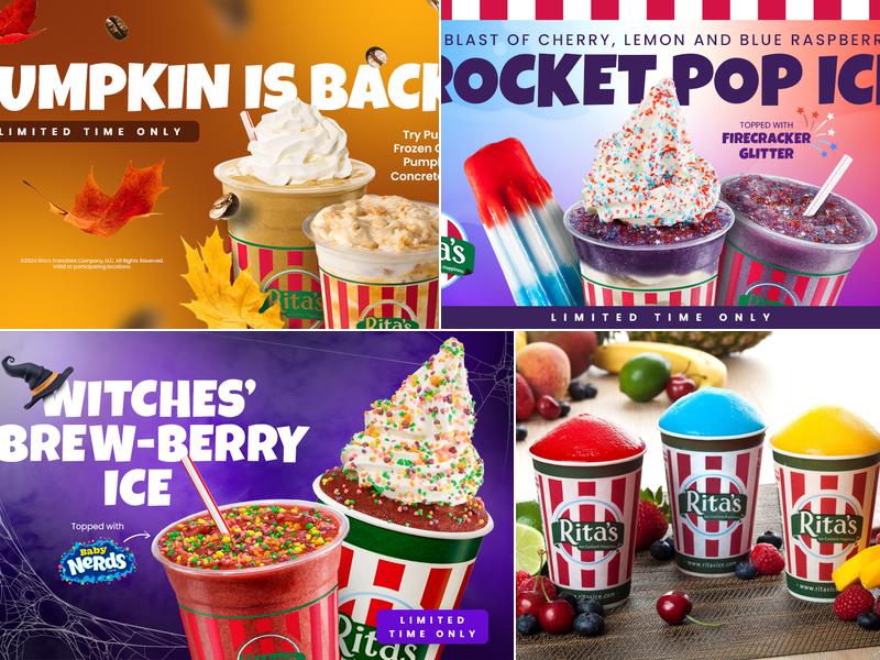 Rita's Italian Ice & Frozen Custard Menu
