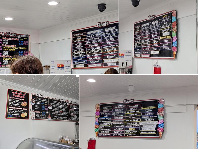 Sundaes The Ice Cream Place Menu