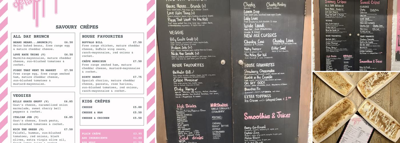 Crème de la Crêpe Menu