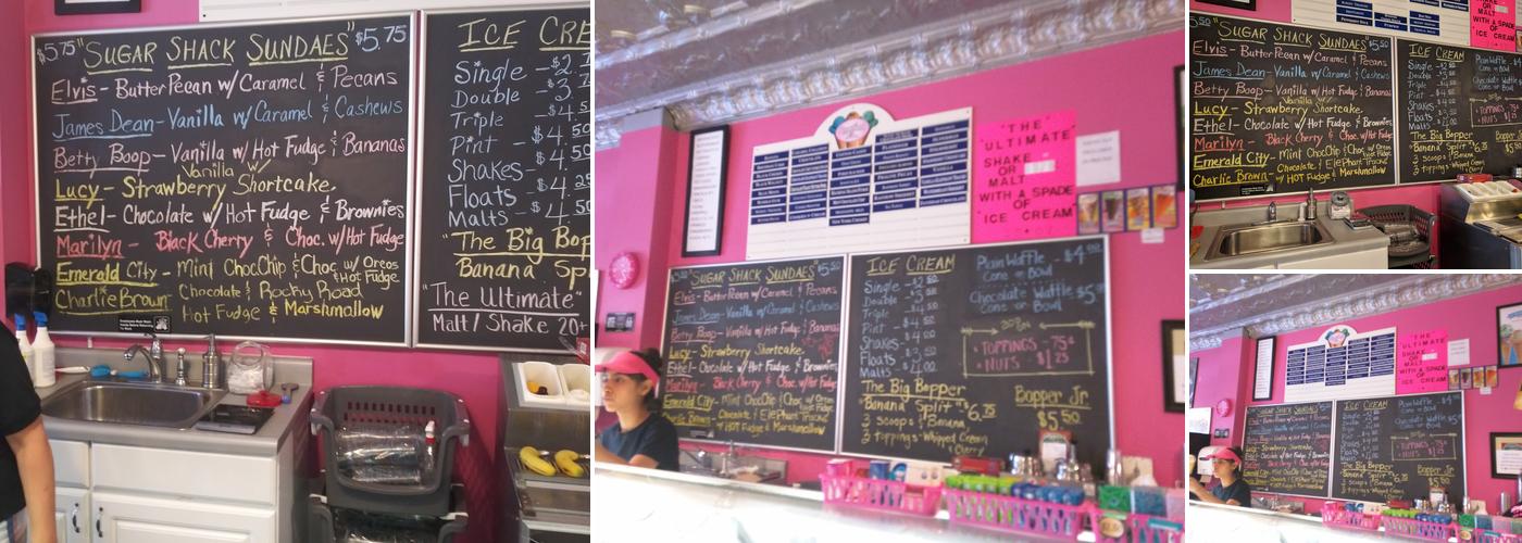 Sugar Shack Sweet Shoppe Menu