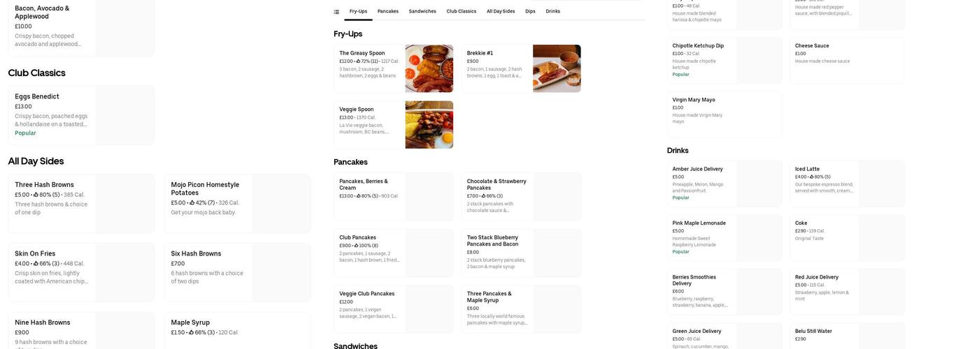 Crepes & Shakes London Menu