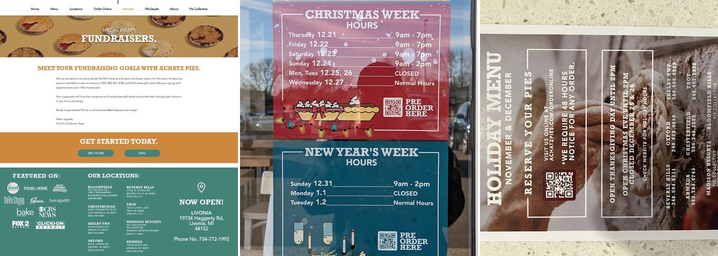 Achatz Handmade Pie Co Menu