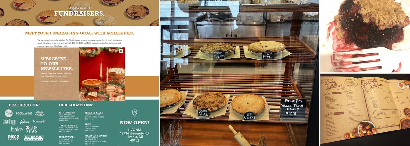 Achatz Handmade Pie Co Menu