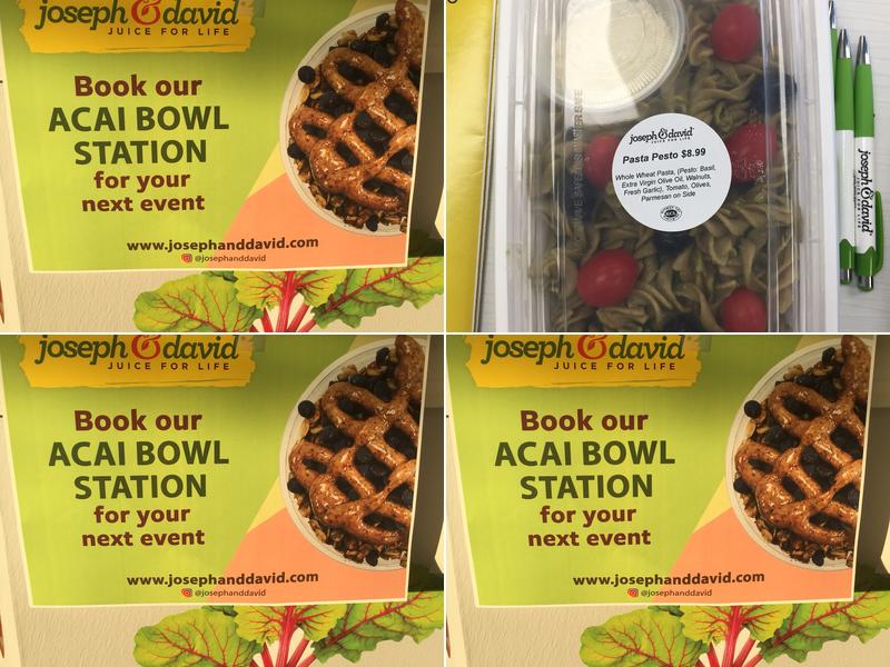 Joseph and David Juice For Life Menu