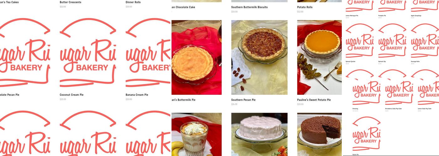 Sugar Ruth Bakery Menu