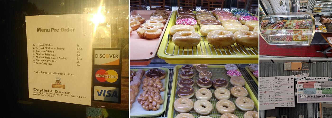 Daylight Donuts Menu