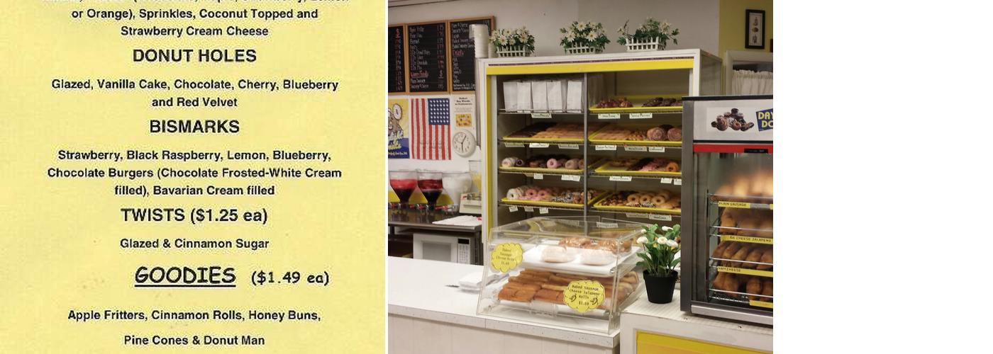 Daylight Donuts Menu