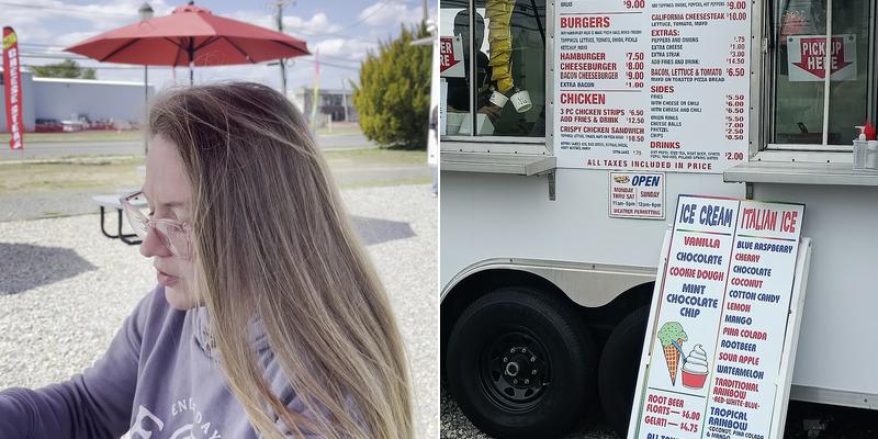 Chuck's Ice Cream Menu