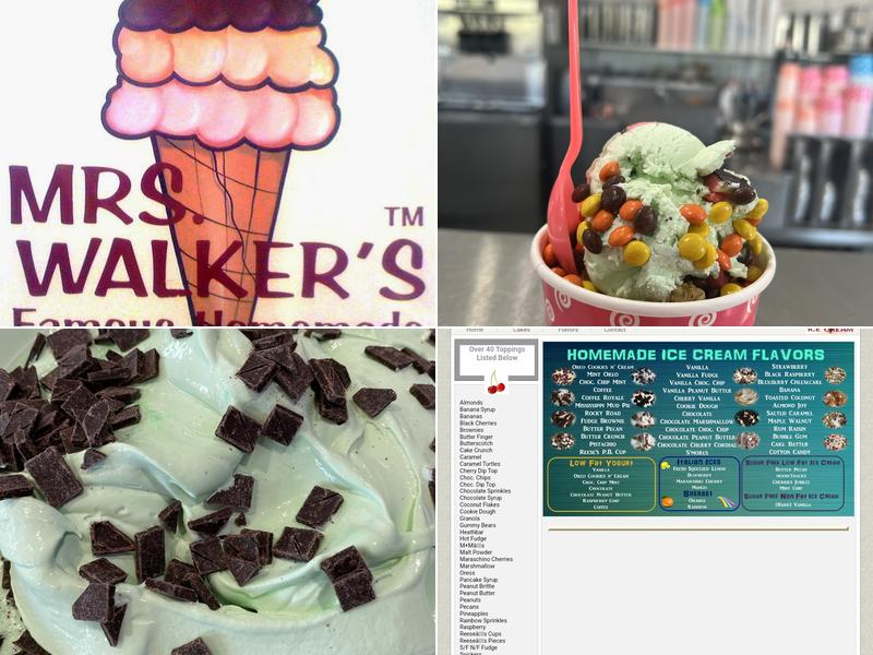 Mrs. Walker's Homemade Ice Cream Menu