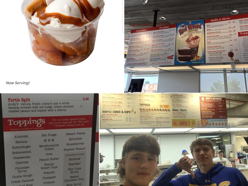 Andy's Frozen Custard Menu