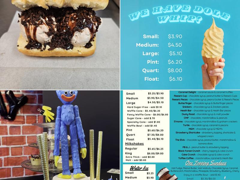 JoJo's Ice Cream and Water Ice Menu