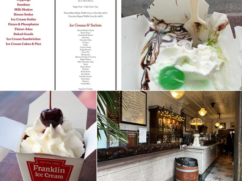 The Franklin Fountain Menu
