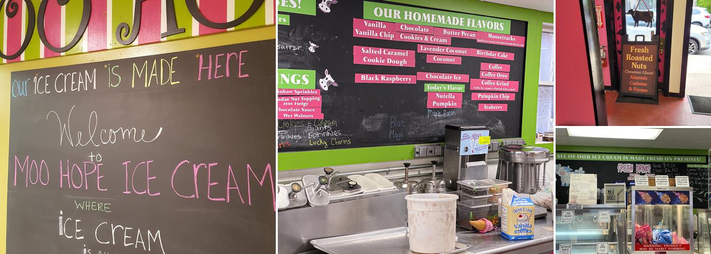 Moo Hope Ice Cream Menu