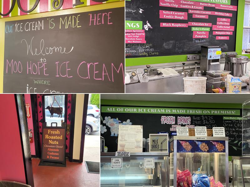 Moo Hope Ice Cream Menu