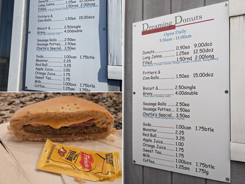 Dreaming Donuts Menu