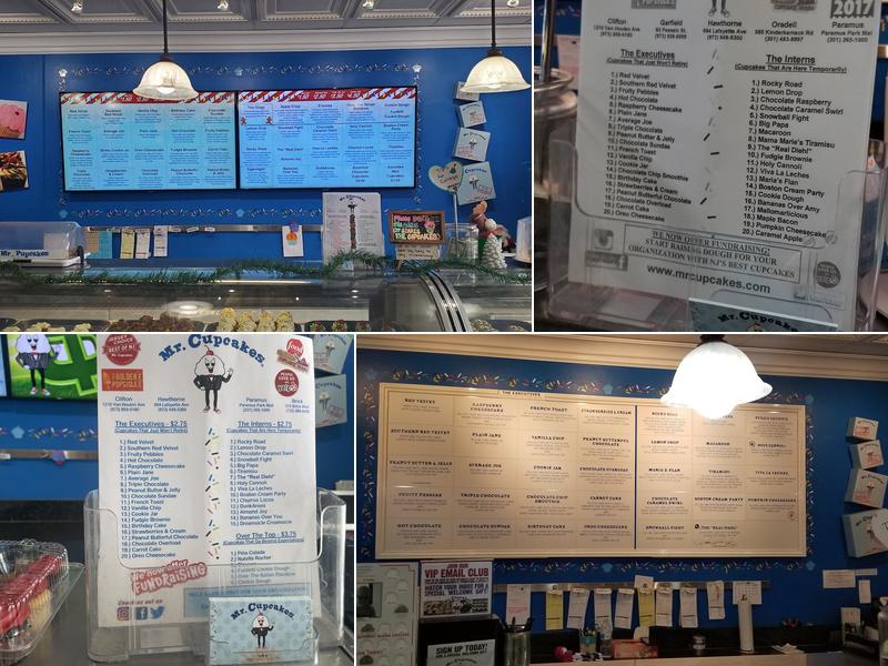 Mr. Cupcakes Menu