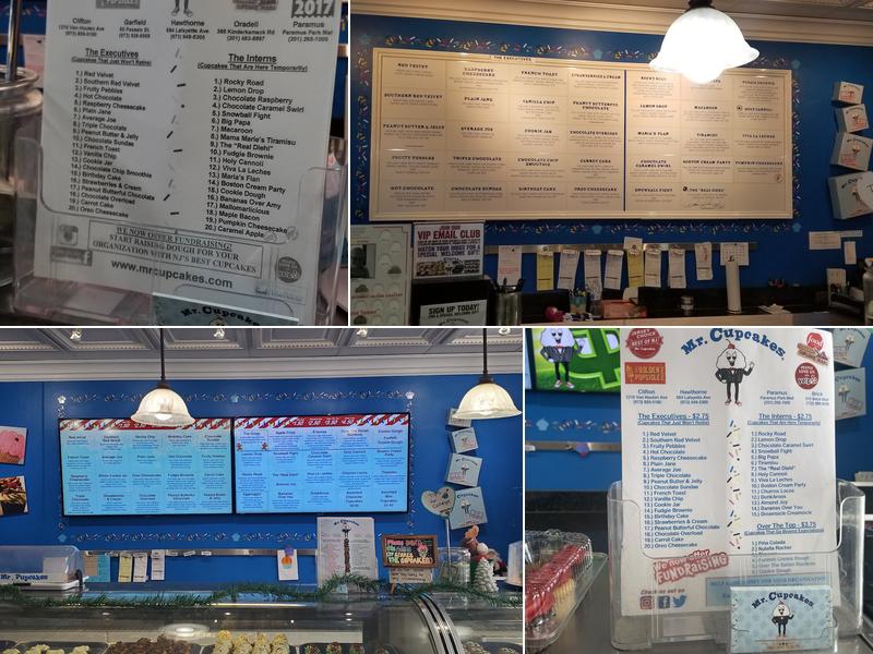 Mr. Cupcakes Menu