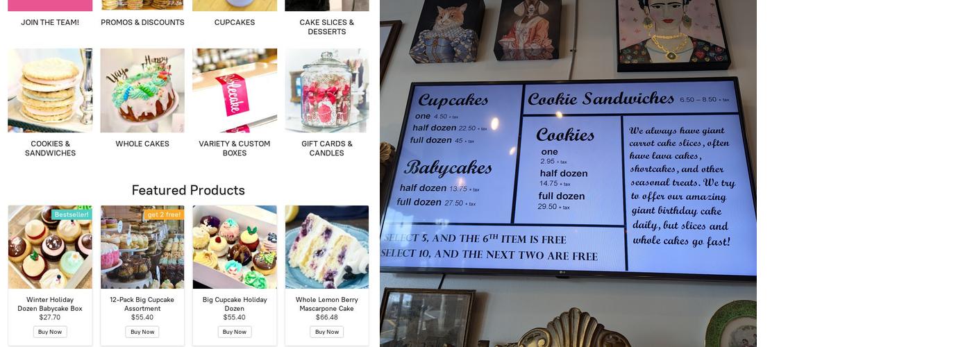 Bubblecake Menu