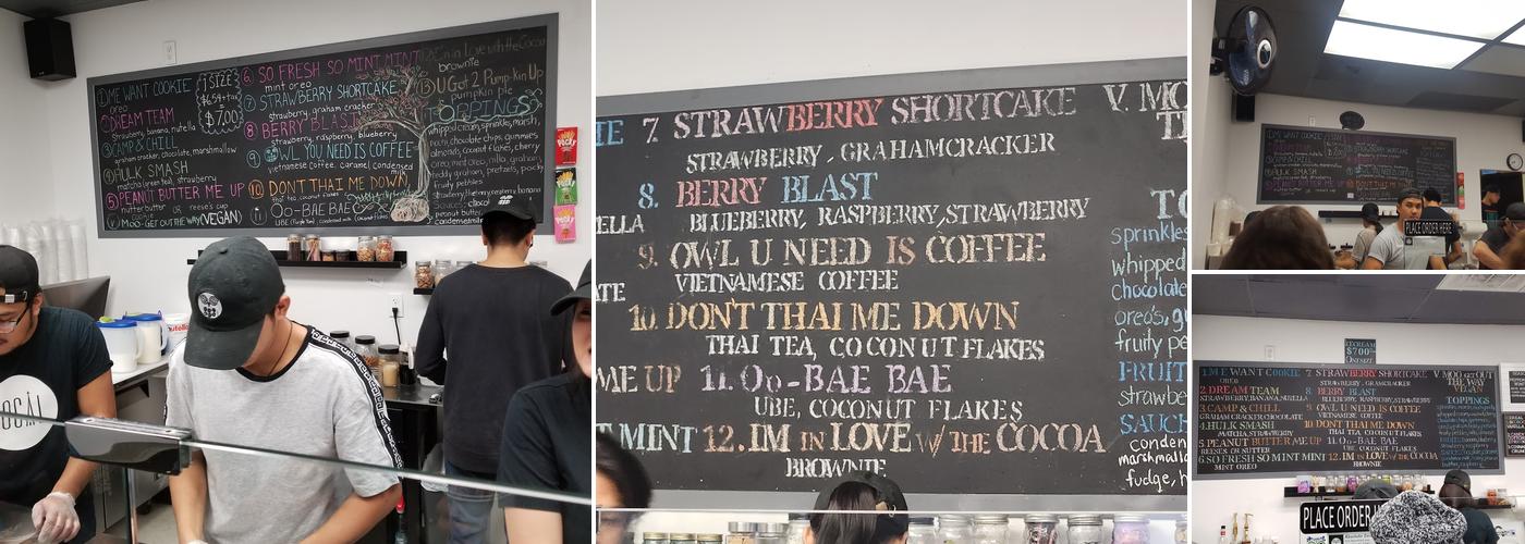 Absolute Zero Ice Cream Menu