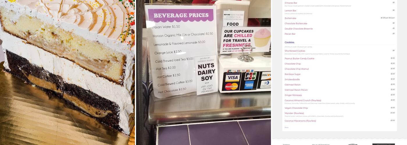 Flying Monkey Bakery Menu