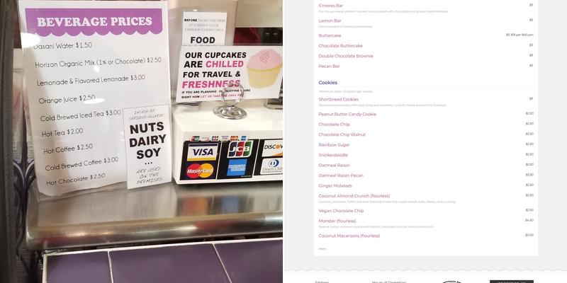 Flying Monkey Bakery Menu