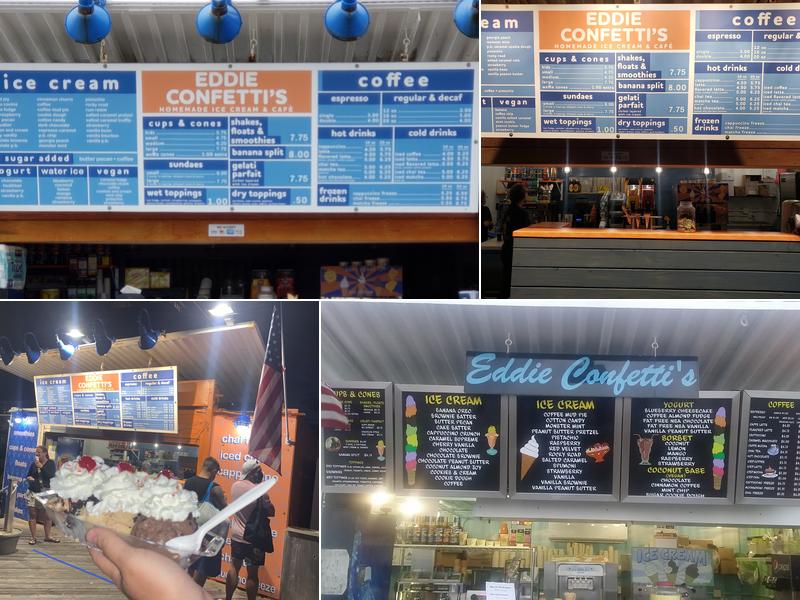 Eddie Confetti's Ice Cream & Cafe Menu