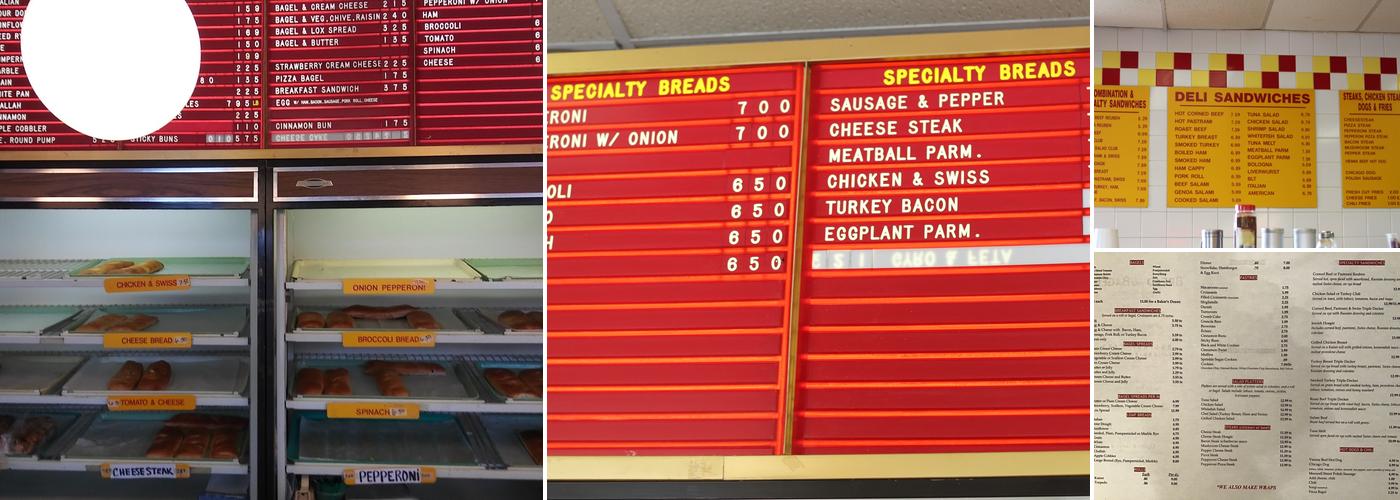 Bread & Bagels Menu