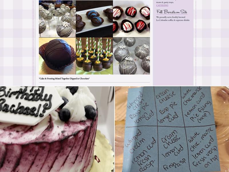 Sweet T's Bakeshop Menu