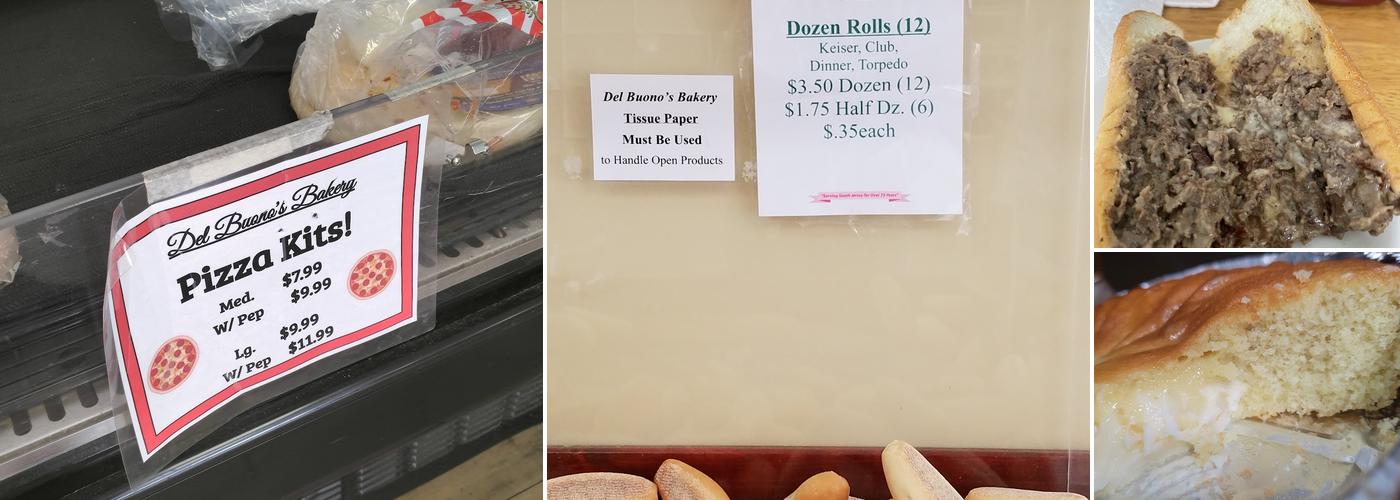 Del Buono's Bakery and Carmen’s Deli Menu