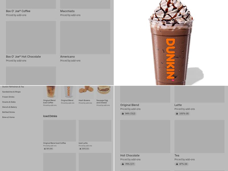Dunkin' Menu