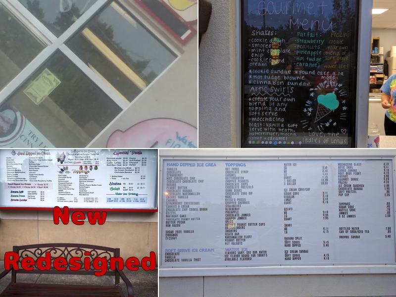 Lena's Homemade Water Ice Menu