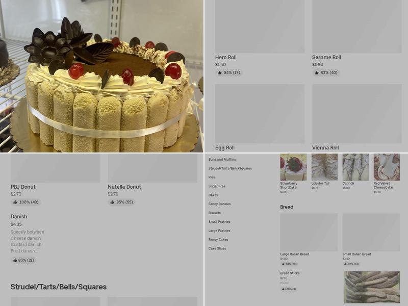 Cuccio's Bakery Menu