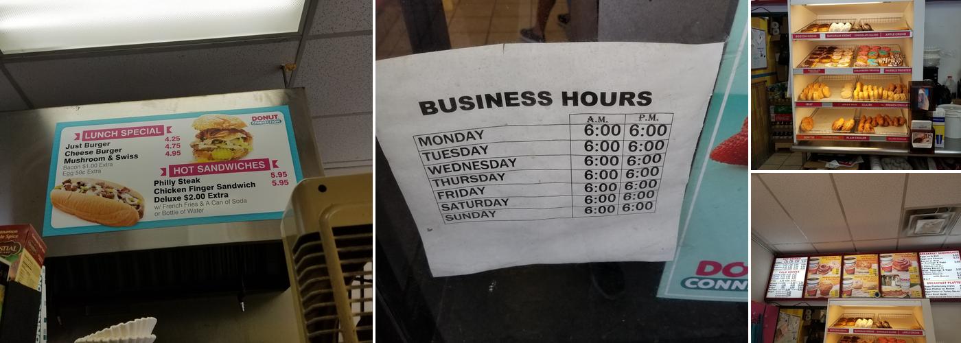 Donut Connection Menu