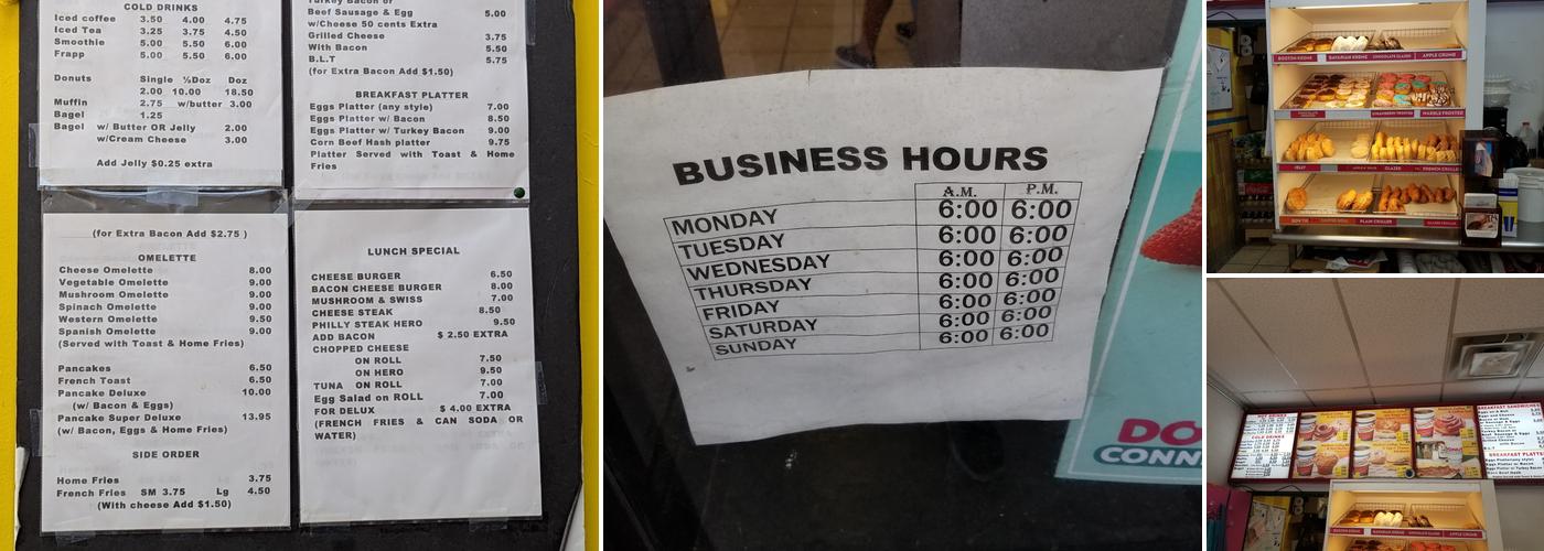 Donut Connection Menu